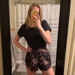 Camo Print Wind Shorts